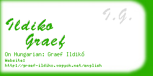 ildiko graef business card